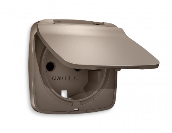 Фотография товара 'Ambrella OP6380 Лицевая панель OMEGA (Темная бронза матовый) для электрической розетки'