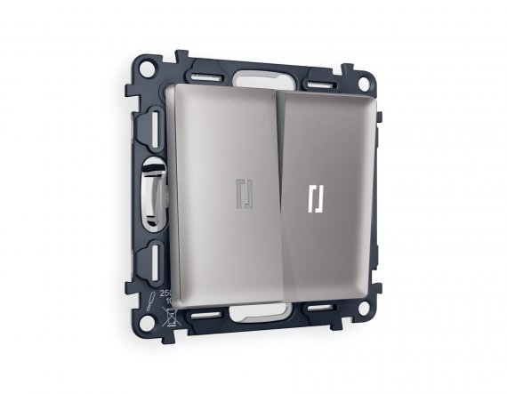 Фотография товара 'Ambrella MA504015 Комплект механизма 2-клавишного выключателя с подсветкой 5600K'