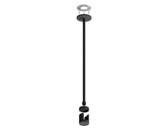 Фотография товара 'Ambrella A9233 Крепеж накладной Techno Ring BK черный D20*400mm'