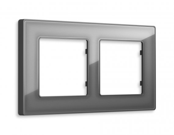 Фотография товара 'Ambrella AF580652 Рамка ALFA Arctic (Антрацит серый Стекло органическое) 2-ая'