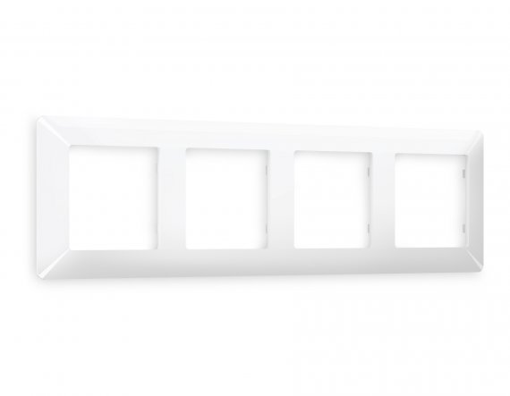 Фотография товара 'Ambrella AF110104 Рамка ALFA Line (Белый глянец) 4-ая'