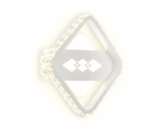 Фотография товара 'Ambrella FA225 Настенный светодиодный светильник с хрусталем 6400K+3000K/4200K'