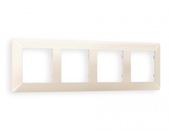 Фотография товара 'Ambrella AF110304 Рамка ALFA Line (Бежевый глянец) 4-ая'