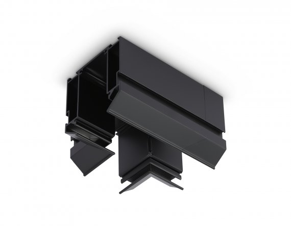 Фотография товара 'Ambrella GL1044 Коннектор Т-образный для корпуса в натяжной потолок Magnetic 220V 140*100*61 BK'