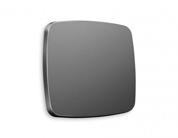 Фотография товара 'Ambrella OP6510 Лицевая панель OMEGA (Антрацит серый) для 1-клавишных выключателей'