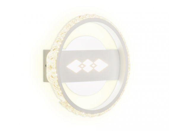 Фотография товара 'Ambrella FA221 Настенный светодиодный светильник с хрусталем 6400K+3000K 24W'