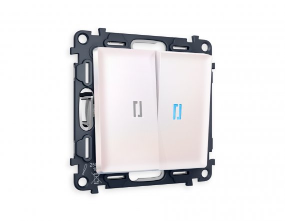 Фотография товара 'Ambrella MA204020 Комплект механизма 2-клавишного выключателя с подсветкой 10000K'