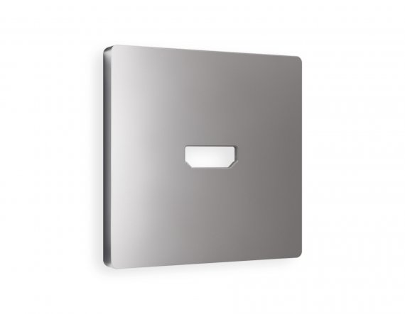 Фотография товара 'Ambrella AP5140 Лицевая панель ALFA (Сталь матовый) для HDMI розетки'