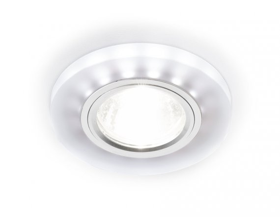 Фотография товара 'Ambrella S214 WH/CH/WH Встраиваемый точечный светильник со светодиодной лентой MR16+3W'