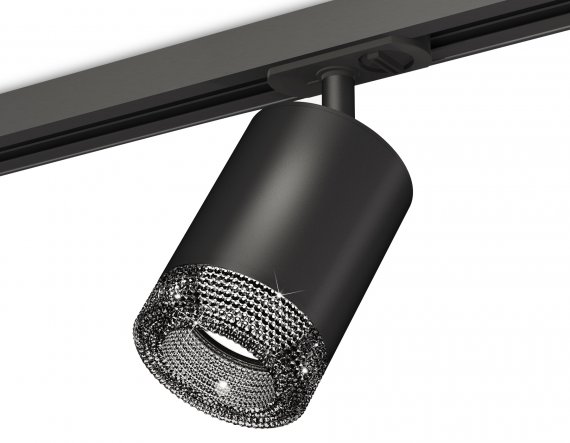 Фотография товара 'Ambrella XT7422010 Комплект трекового светильника с композитным хрусталем SBK/BK'