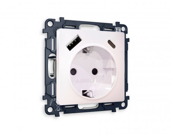 Фотография товара 'Ambrella MA210010 Комплект механизма электрической розетки ALFA'
