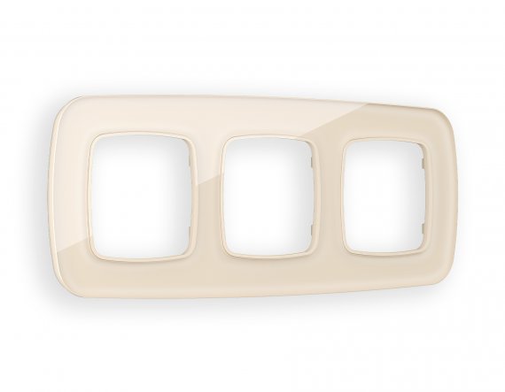 Фотография товара 'Ambrella OF320303 Рамка OMEGA Radian (Бежевый Стекло органическое) 3-ая'