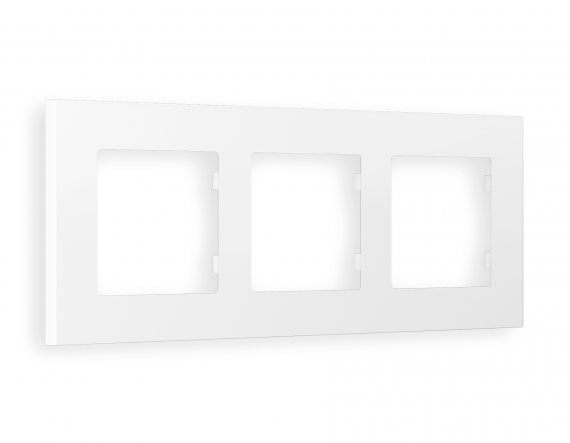 Фотография товара 'Ambrella AF250123 Рамка ALFA Qubi (Белый матовый) 3-ая'