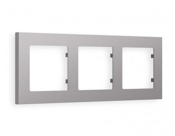 Фотография товара 'Ambrella AF220503 Рамка ALFA Techno (Сталь матовый) 3-ая'