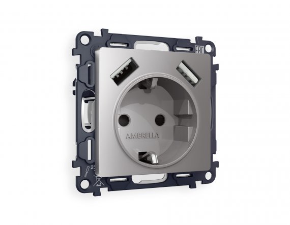 Фотография товара 'Ambrella MA509010 Комплект механизма электрической розетки ALFA'