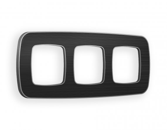 Фотография товара 'Ambrella OF640533 Рамка OMEGA Coint (Черный Стекло органическое/Сталь) 3-ая'