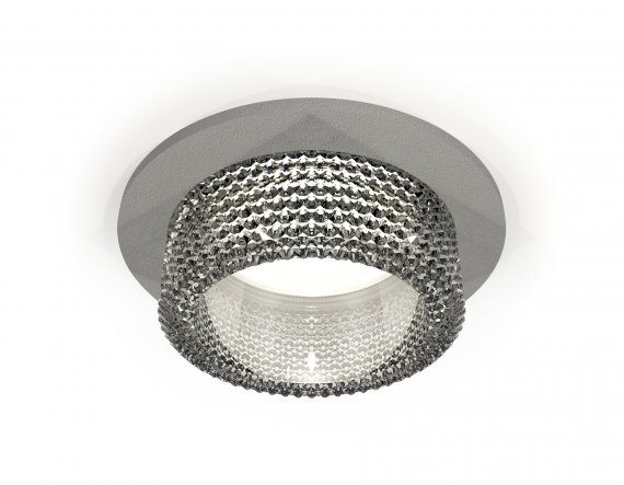 Фотография товара 'Ambrella XC6514040 Комплект встраиваемого светильника с композитным хрусталем SGR/CL'