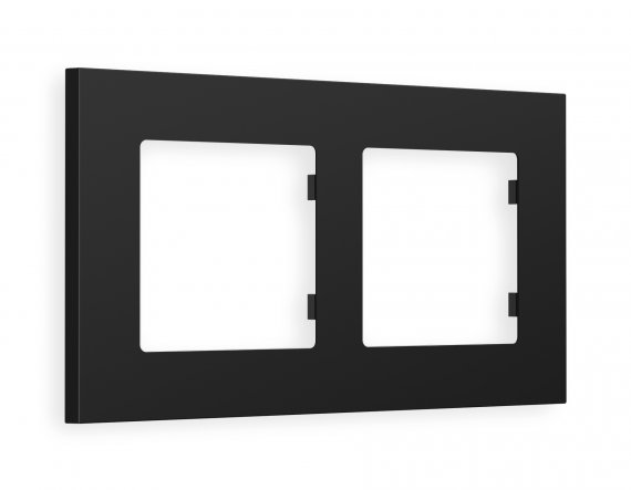 Фотография товара 'Ambrella AF250702 Рамка ALFA Qubi (Черный матовый) 2-ая'