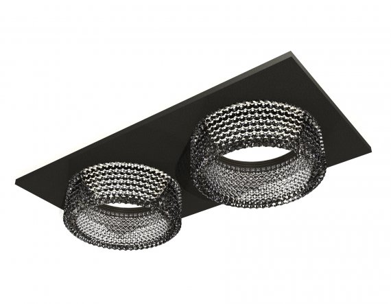 Фотография товара 'Ambrella XC6526041 Комплект встраиваемого светильника с композитным хрусталем SBK/BK'