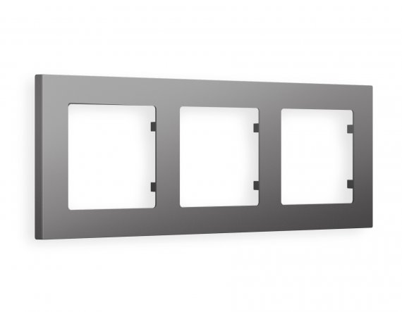Фотография товара 'Ambrella AF220653 Рамка ALFA Techno (Антрацит серый) 3-ая'