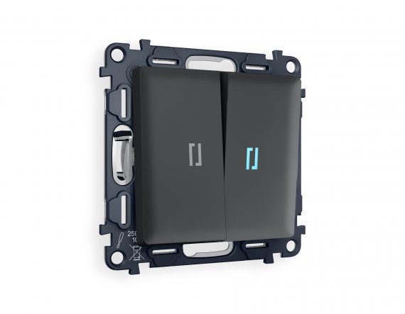 Фотография товара 'Ambrella MA904020 Комплект механизма 2-клавишного выключателя с подсветкой 10000K'