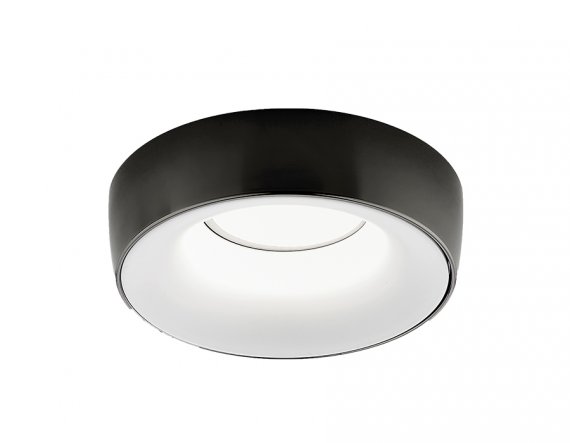 Фотография товара 'Ambrella A890 BK/WH Встраиваемый потолочный точечный светильник GU5.3 D96*35'