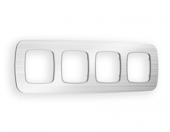 Фотография товара 'Ambrella OF580104 Рамка OMEGA Radian (Серебро Металл шлифованный) 4-ая'