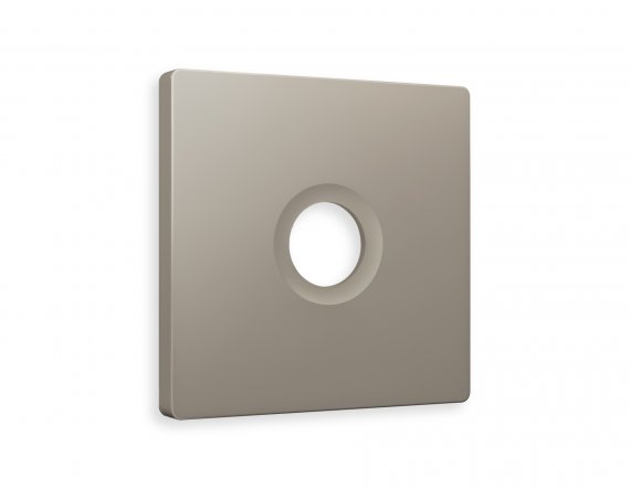 Фотография товара 'Ambrella AP3730 Лицевая панель ALFA (Серо-бежевый матовый) для TV розетки'