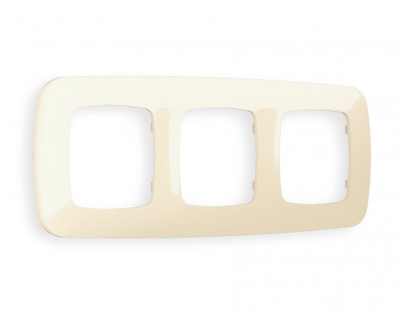 Фотография товара 'Ambrella OF140303 Рамка OMEGA Ecta (Бежевый глянец) 3-ая'