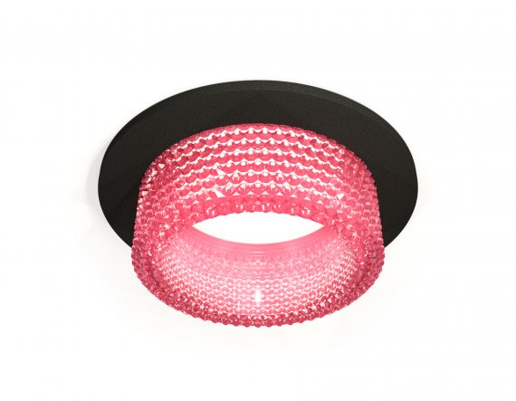 Фотография товара 'Ambrella XC6513042 Комплект встраиваемого светильника с композитным хрусталем SBK/PI'