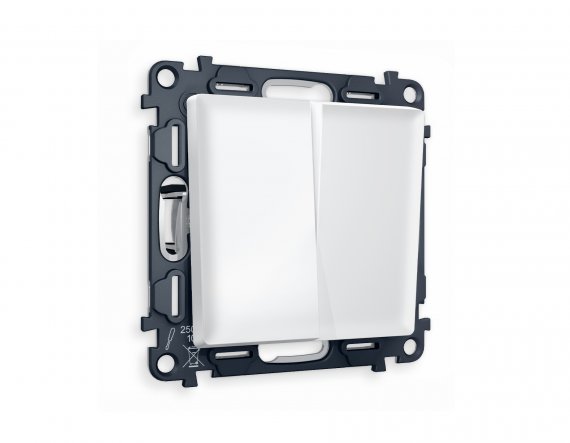 Фотография товара 'Ambrella MA123010 Комплект механизма 2-клавишного выключателя ALFA'