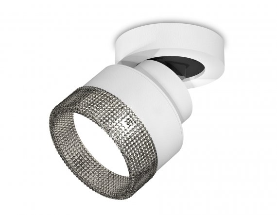 Фотография товара 'Ambrella XM8101041 Комплект накладного поворотного светильника с композитным хрусталем SWH/BK'