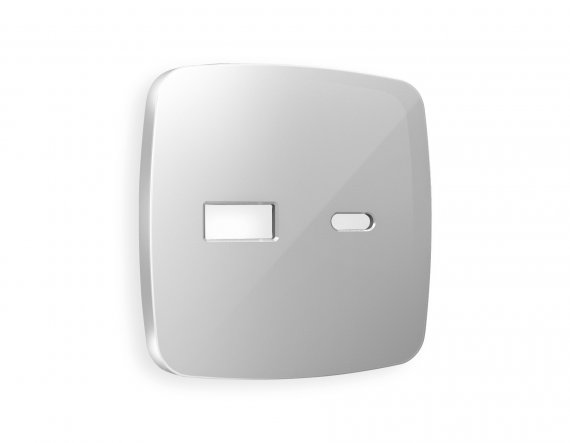 Фотография товара 'Ambrella OP4110 Лицевая панель OMEGA (Серебро глянец) для розетки 2USB'