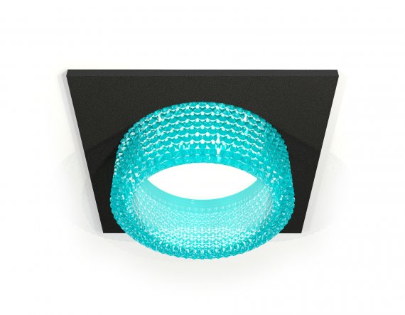 Фотография товара 'Ambrella XC6521043 Комплект встраиваемого светильника с композитным хрусталем SBK/BL'