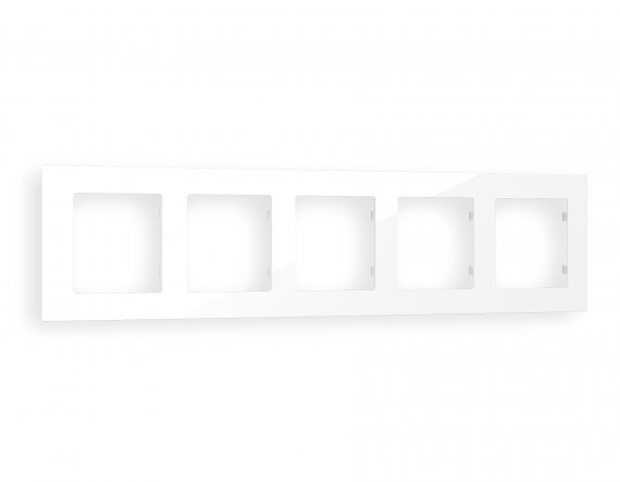 Фотография товара 'Ambrella AF220105 Рамка ALFA Techno (Белый глянец) 5-ая'