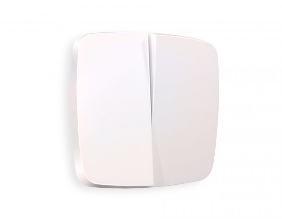 Фотография товара 'Ambrella OP2030 Лицевая панель OMEGA (Жемчуг) для 2-клавишных выключателей'