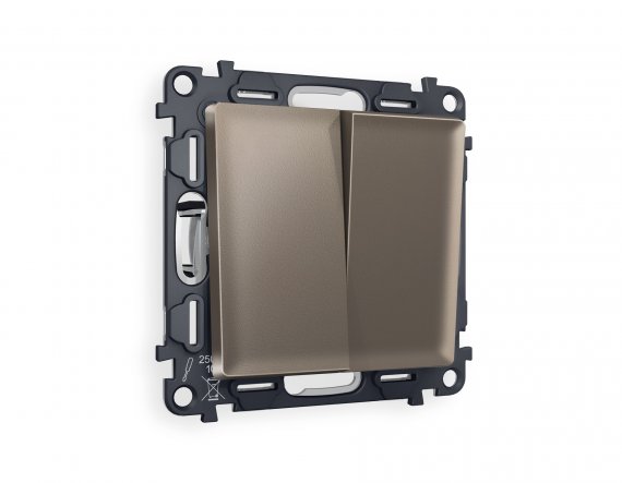 Фотография товара 'Ambrella MA633010 Комплект механизма 2-клавишного выключателя ALFA'