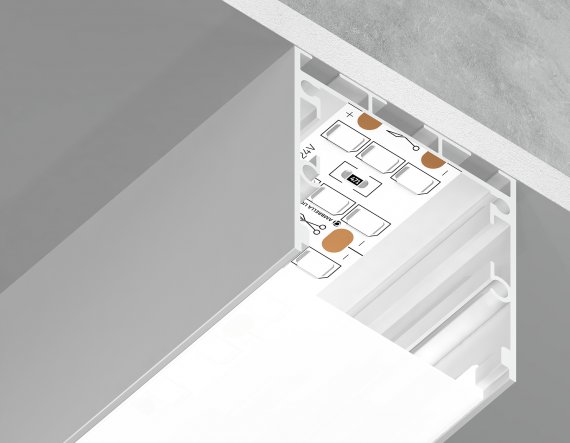 Фотография товара 'Ambrella GP2550WH Алюминиевый профиль накладной/подвесной "Profile System" 2000*35*35'