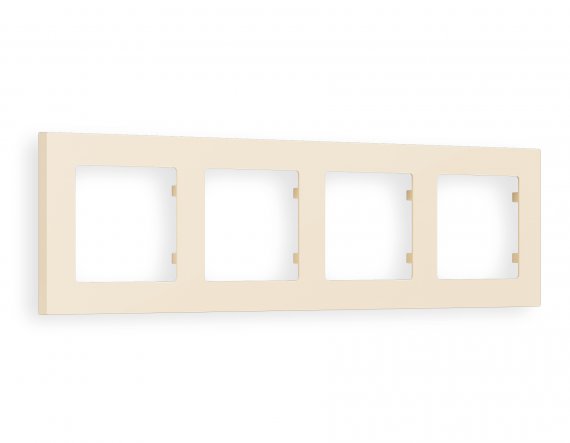 Фотография товара 'Ambrella AF220334 Рамка ALFA Techno (Бежевый матовый) 4-ая'