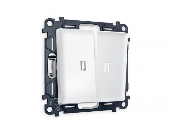 Фотография товара 'Ambrella MA124015 Комплект механизма 2-клавишного выключателя с подсветкой 5600K'