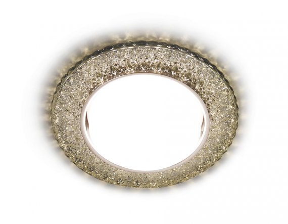 Фотография товара 'Ambrella G298 CL/WW Встраиваемый точечный светильник со светодиодной лентой GX53+3W'