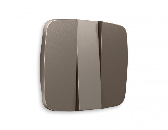 Фотография товара 'Ambrella OP6350 Лицевая панель OMEGA (Темная бронза матовый) для 3-клавишных выключателей'