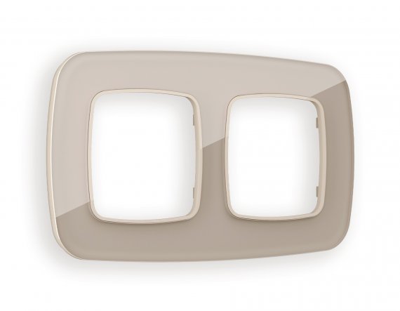 Фотография товара 'Ambrella OF350602 Рамка OMEGA Radian (Серо-бежевый Стекло закаленное натуральное) 2-ая'