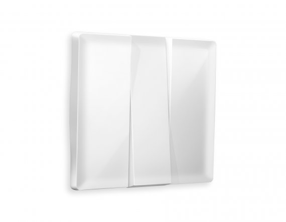 Фотография товара 'Ambrella AP1050 Лицевая панель ALFA (Белый глянец) для 3-клавишных выключателей'