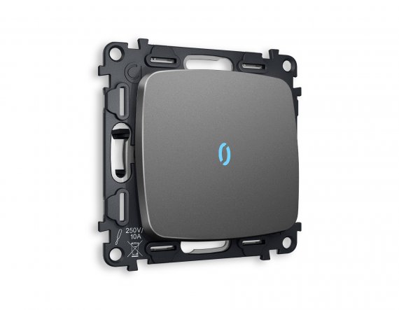 Фотография товара 'Ambrella MO652040 Комплект механизма 1-клавишного проходного выключателя с подсветкой 10000K'