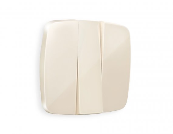 Фотография товара 'Ambrella OP3050 Лицевая панель OMEGA (Бежевый глянец) для 3-клавишных выключателей'