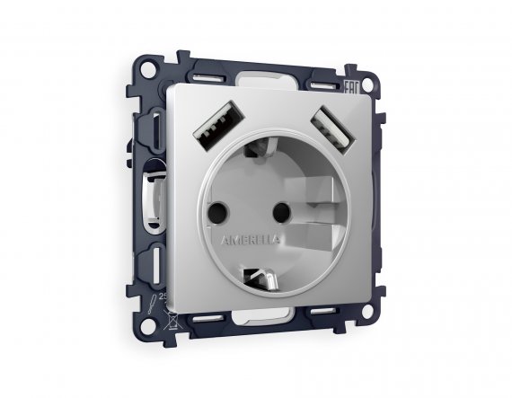 Фотография товара 'Ambrella MA409010 Комплект механизма электрической розетки ALFA'