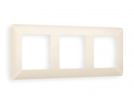 Фотография товара 'Ambrella AF110333 Рамка ALFA Line (Бежевый матовый) 3-ая'