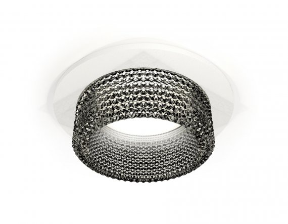 Фотография товара 'Ambrella XC6512041 Комплект встраиваемого светильника с композитным хрусталем SWH/BK'