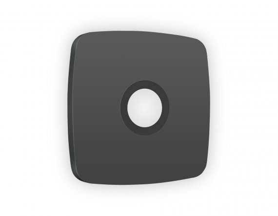 Фотография товара 'Ambrella OP9130 Лицевая панель OMEGA (Графит Мягкое касание) для TV розетки'